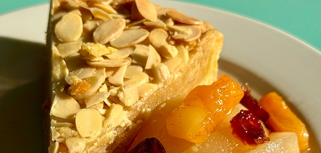 Crostata di Mandorle con Pere al Moscato d'Asti 